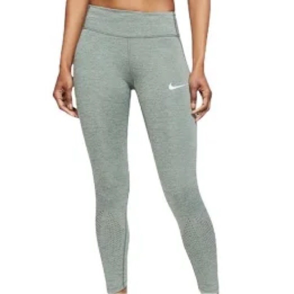 Nike Dri-Fit Epic Lux Running Compression Yoga Leggings Green S